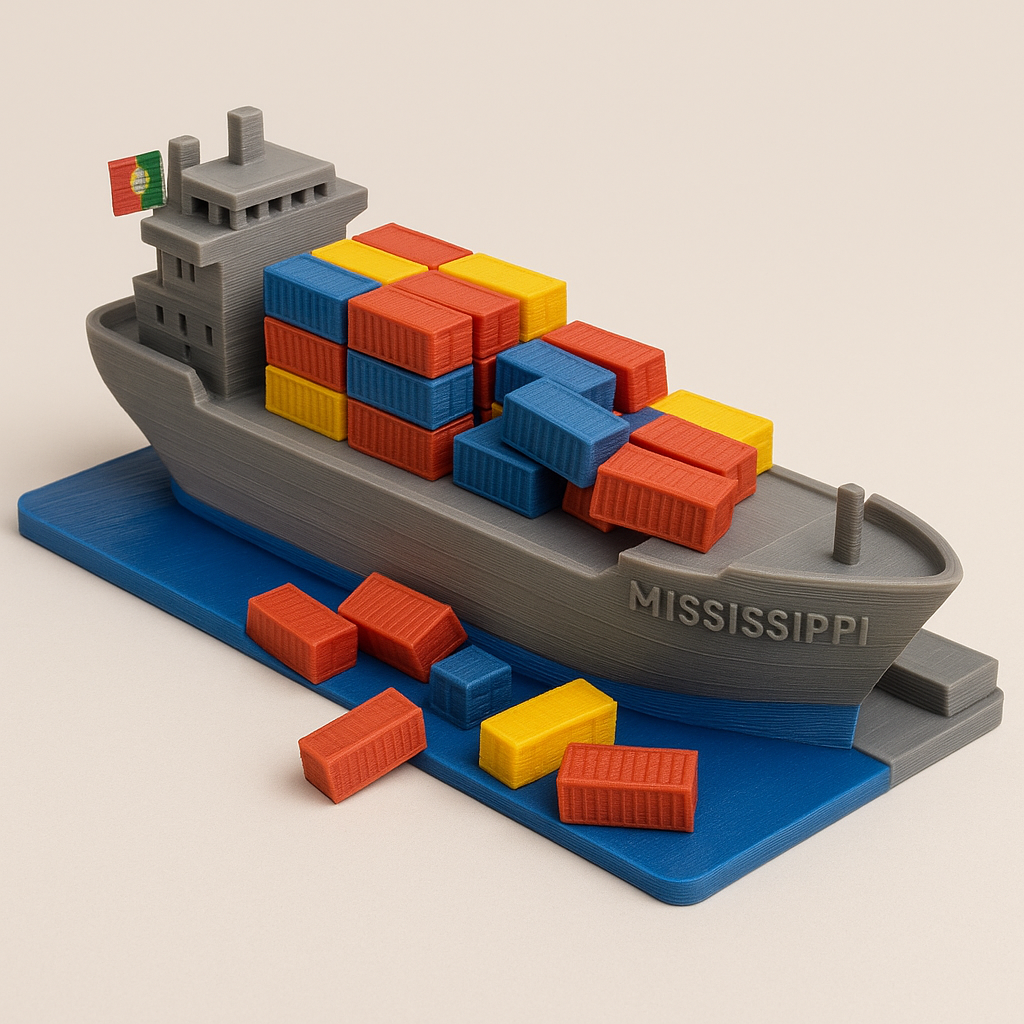 Wypadek w porcie Long Beach – setki ton ładunku w wodzie i na nabrzeżu